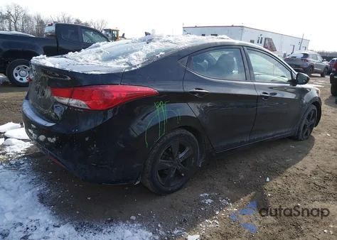 2013 Hyundai Elantra Gls из США, поврежденный, VIN 5NPDH4AEXDH284595